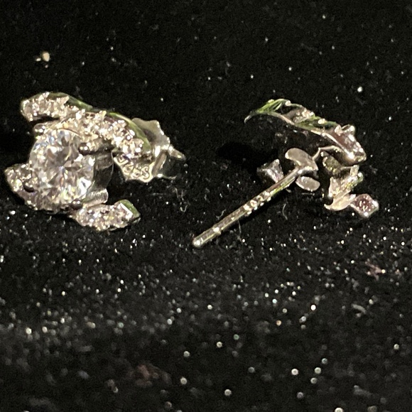 Chanel Style Moissanite Earrings 1.0ctw - Picture 4 of 8